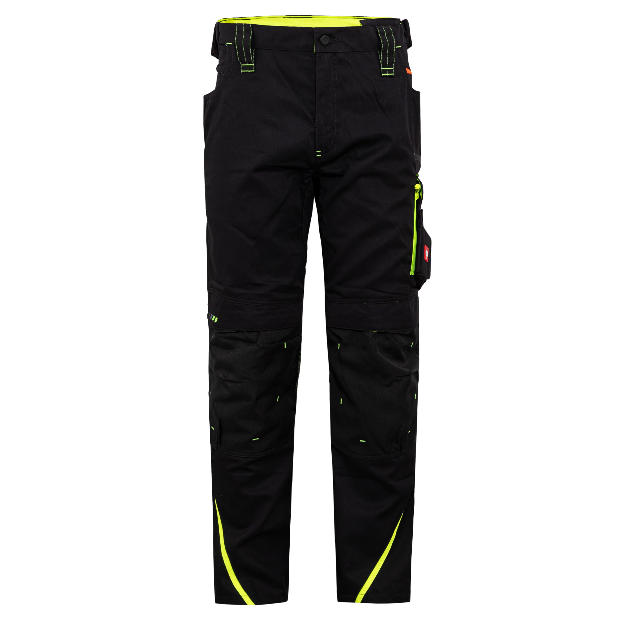 Engelbert Strauss 65511 Hose e.s.motion 2020, Qualitative Arbeitskleidung, Mehrfarbig (Schwarz/Gelb), 44