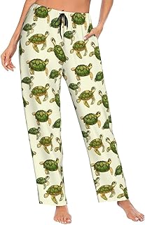 Women Comfy Pajama Pants Stretch Sleepwear Lounge Pants With Pockets & Drawstring
