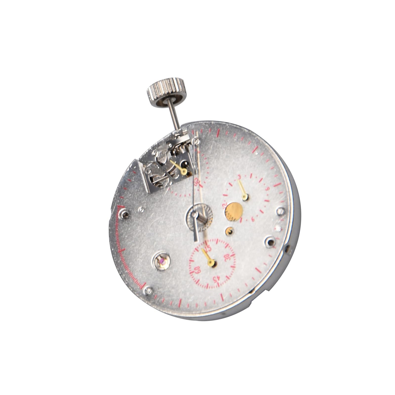 MOUDOAUER ST1903 - Mecanismo de reloj cronógrafo mecánico para relojería, componente de repuesto mecánico