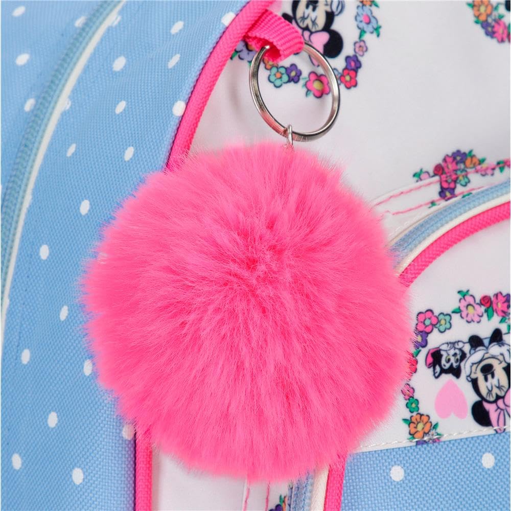 Disney Minnie Flowers Mochila, mochila escolar, compartimentada, tirados para asa, diferentes bolsillos de Joumma Bags