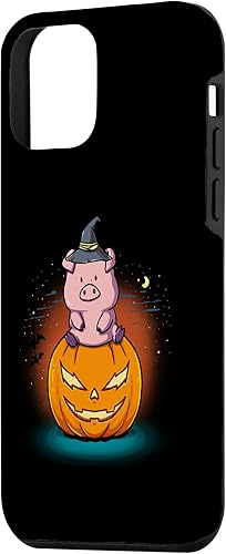 Miniatura 2 de iPhone 12 mini cerdo calabaza truco o trato Halloween disfraz caso
