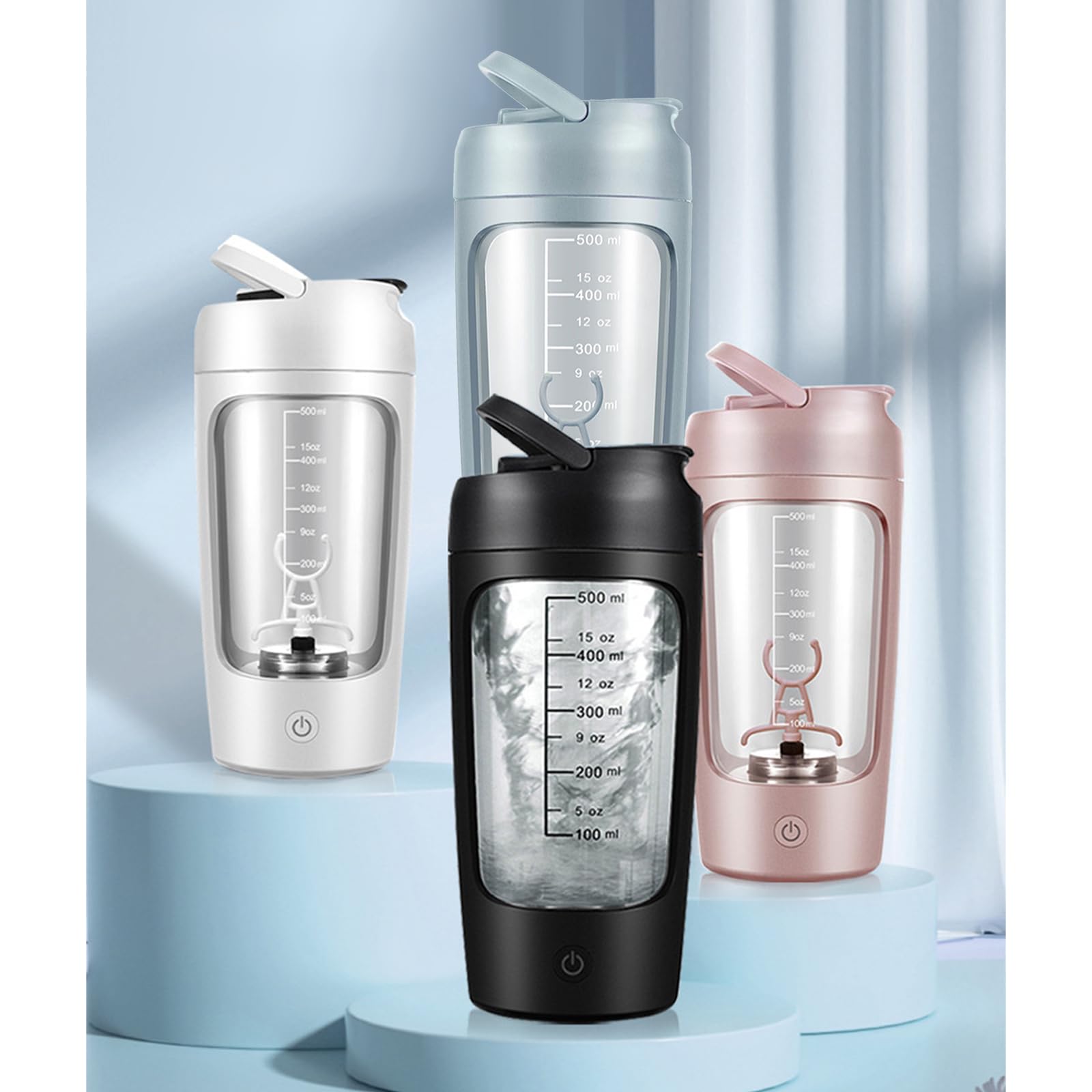 Shaker elettrico con scomparto in polvere 650ml Shaker Protein Shake ricaricabile Protein Mixer Shaker Proteine Shake Proteine Shake
