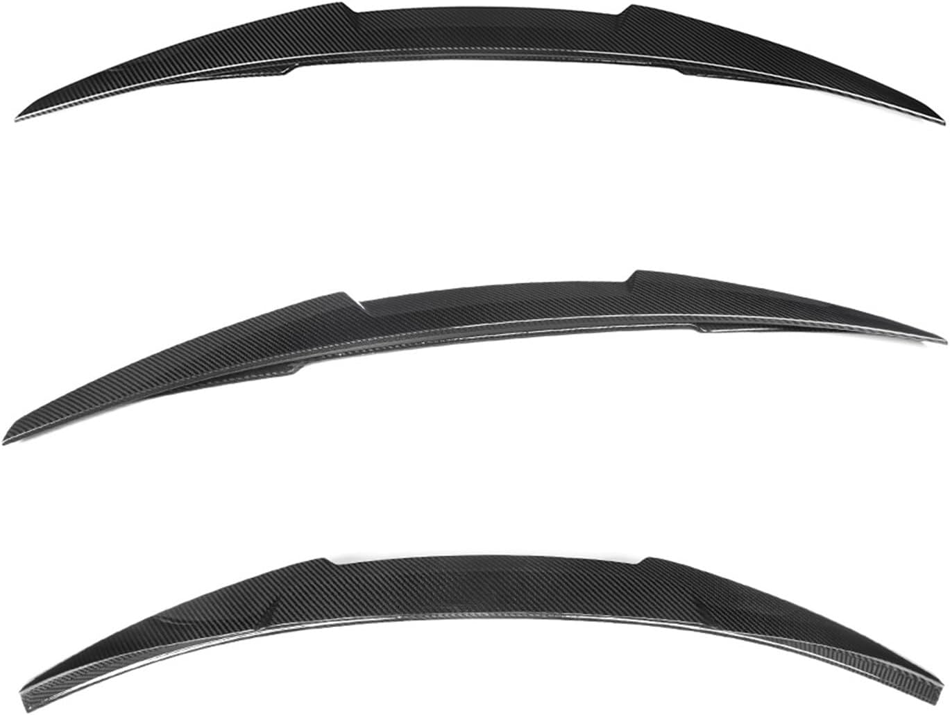 Rear Trunk Spoiler Wings Compatible with Audi A4 B8 Sedan 4Doors 2009-2012 Dry Carbon Fiber Car Styling Boot Lid Lip Decktails Body Kits