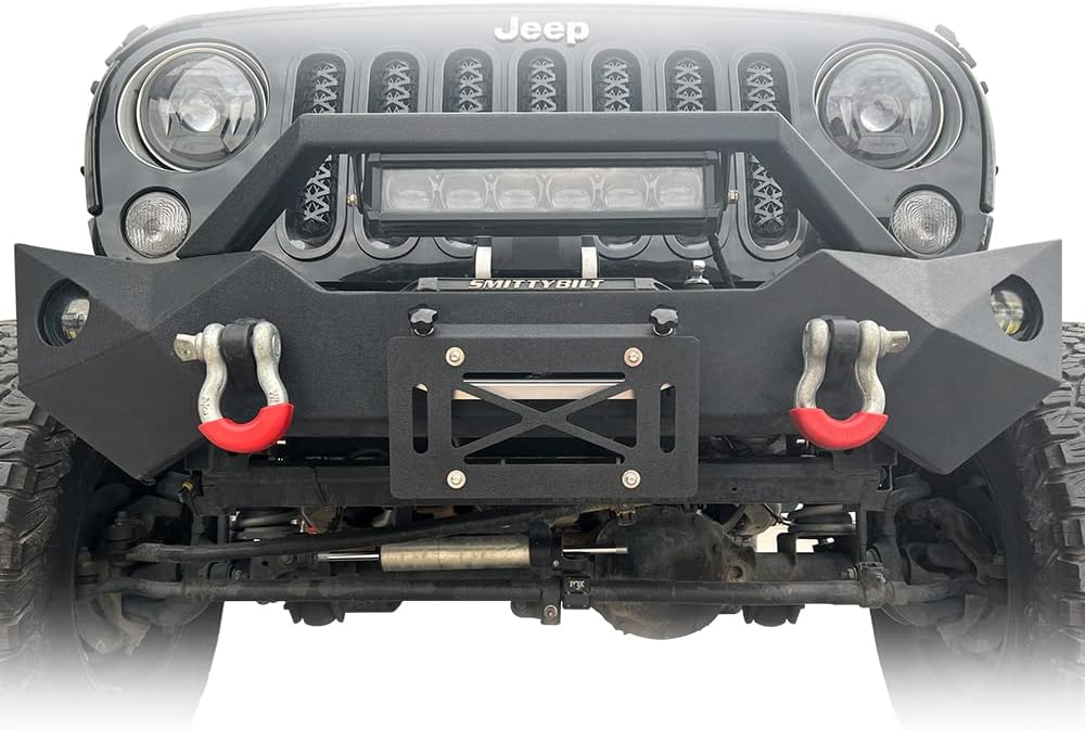 Buy EYOUHZ Front License Plate Holder Compatible with Jeep Wrangler TJ