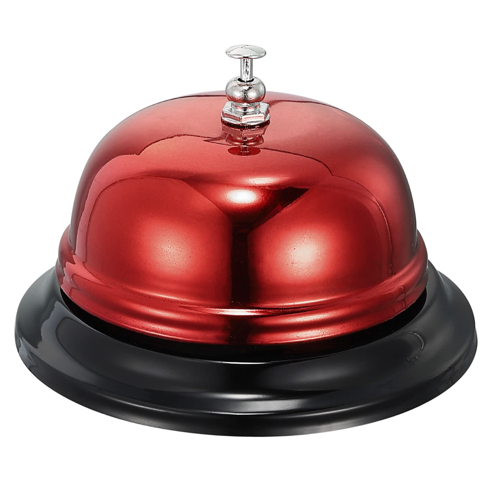 uxcell Desk Bell, 100mm(3.94") Dinner Bell for Restaurants, Service, Red