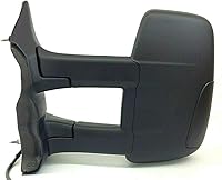 Vista 2 de Espejo lateral izquierdo de repuesto para el conductor, espejo eléctrico de brazo largo y calentado sin indicador compatible con Ford Transit 150