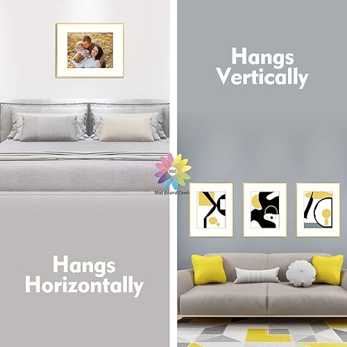 Miniatura 7 de Mat Board Center - Juego de 3 marcos de fotos de aluminio de 16 x 20 pulgadas, para pared, para arte, impresiones, fotos, impresiones y más (color