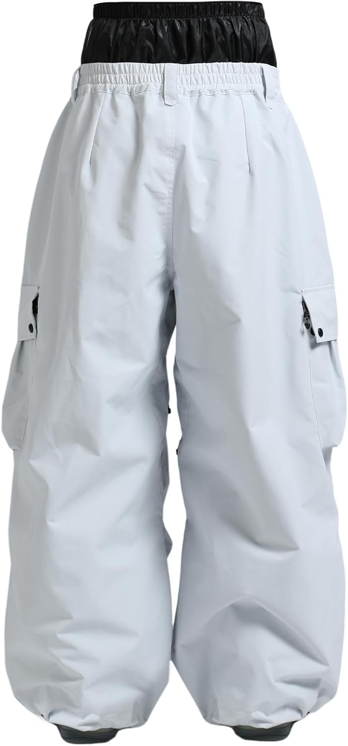 GSOU SNOW Women Men Ski Pants Snowboard Pants Super Baggy Snowboarding Loose Snow Sport Insulation Waterproof Windproof - Image 4
