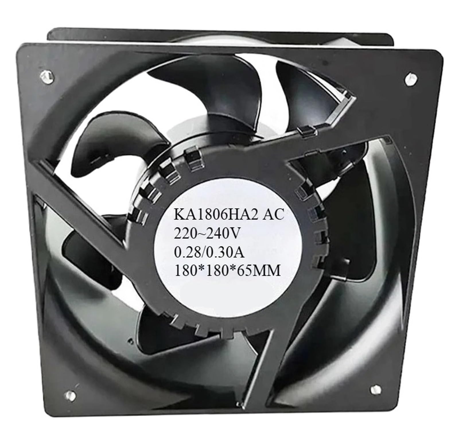 FSBNMNXPQ Axial Flow Fan KA1806HA2 AC 220~240V 0.28/0.30A 180 * 180 * 65MM Fan