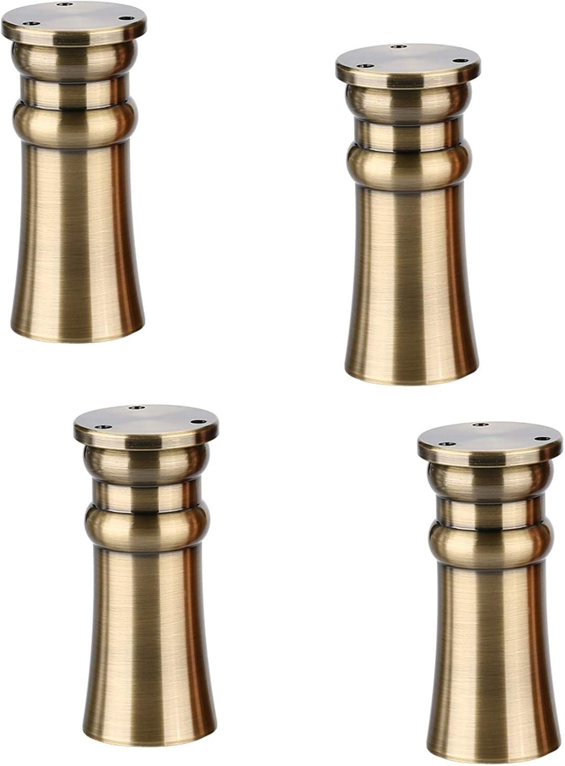 Rhllvj E 10Cm (3.93In) Heavy Duty Height Adjustable Aluminum Furniture Feet, Set Of 4, Replacement Sofa Feet Cabinet Upholstery Diy Feet(E 10Cm (3.93In))