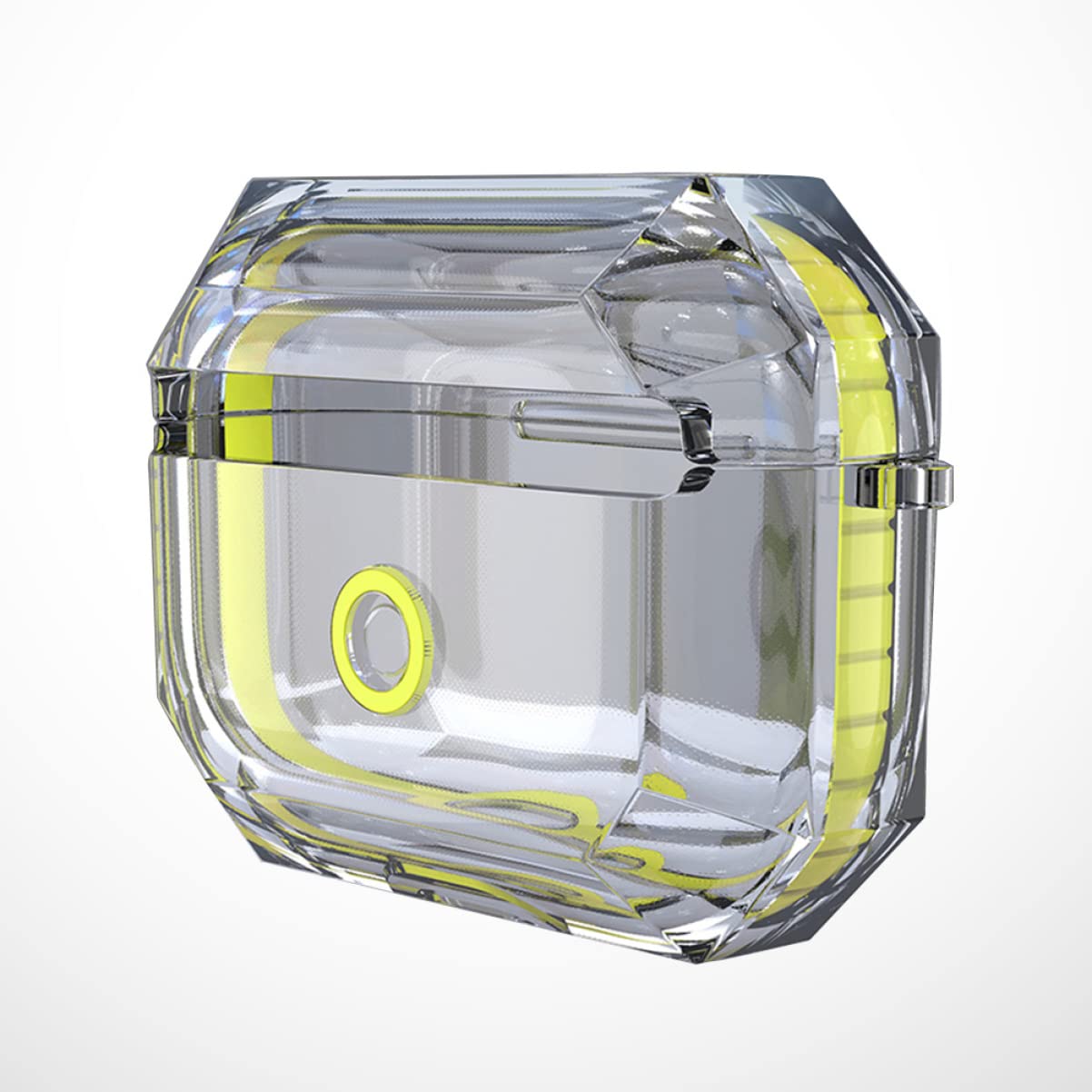 Gatuida 3pezzi Custodia Protettiva Trasparente Tpu Per Auricolari Wireless Compatibile Con Pro Resistente Agli Urti e Ai Graffi Colore Giallo Fluorescente Per Uso Quotidiano e Attività