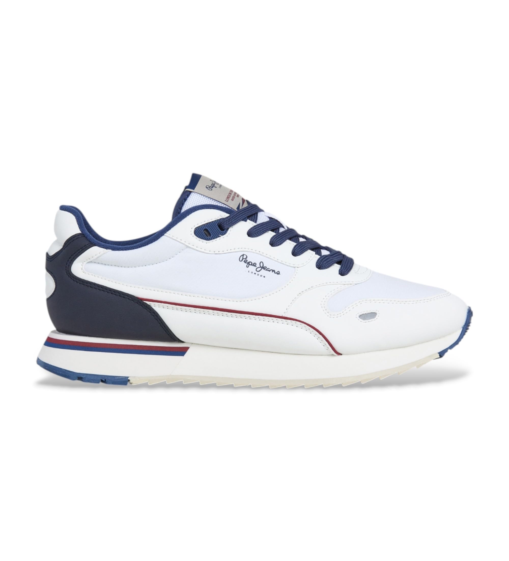 Pepe Jeans Bexley South M Sneak Uomo, Bianco, 45 EU