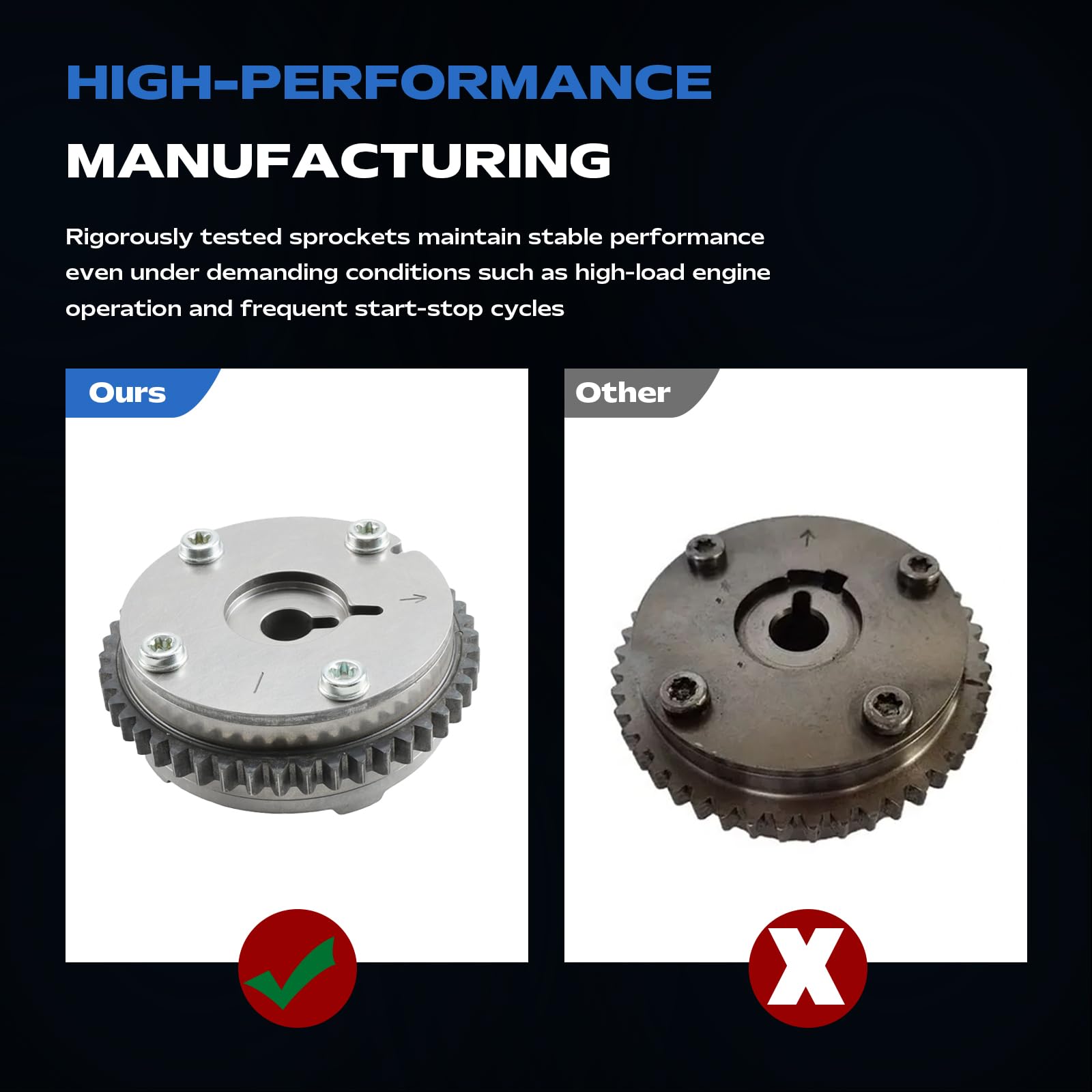 2015 Honda Accord AUCERAMIC 143105A2A01 Variable Valve Timing Sprocket - View #5