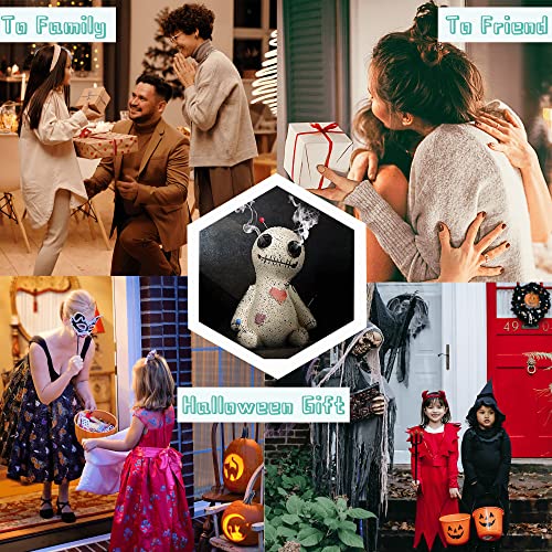 2Pcs Voodoo Doll Cone Burner Backflow Incense Holder Desktop Indoor Halloween Decoration With Smokes From Eyes, For Kids & Friends, Resin Ornament Handmade With 6 Incense Cones #TOP5