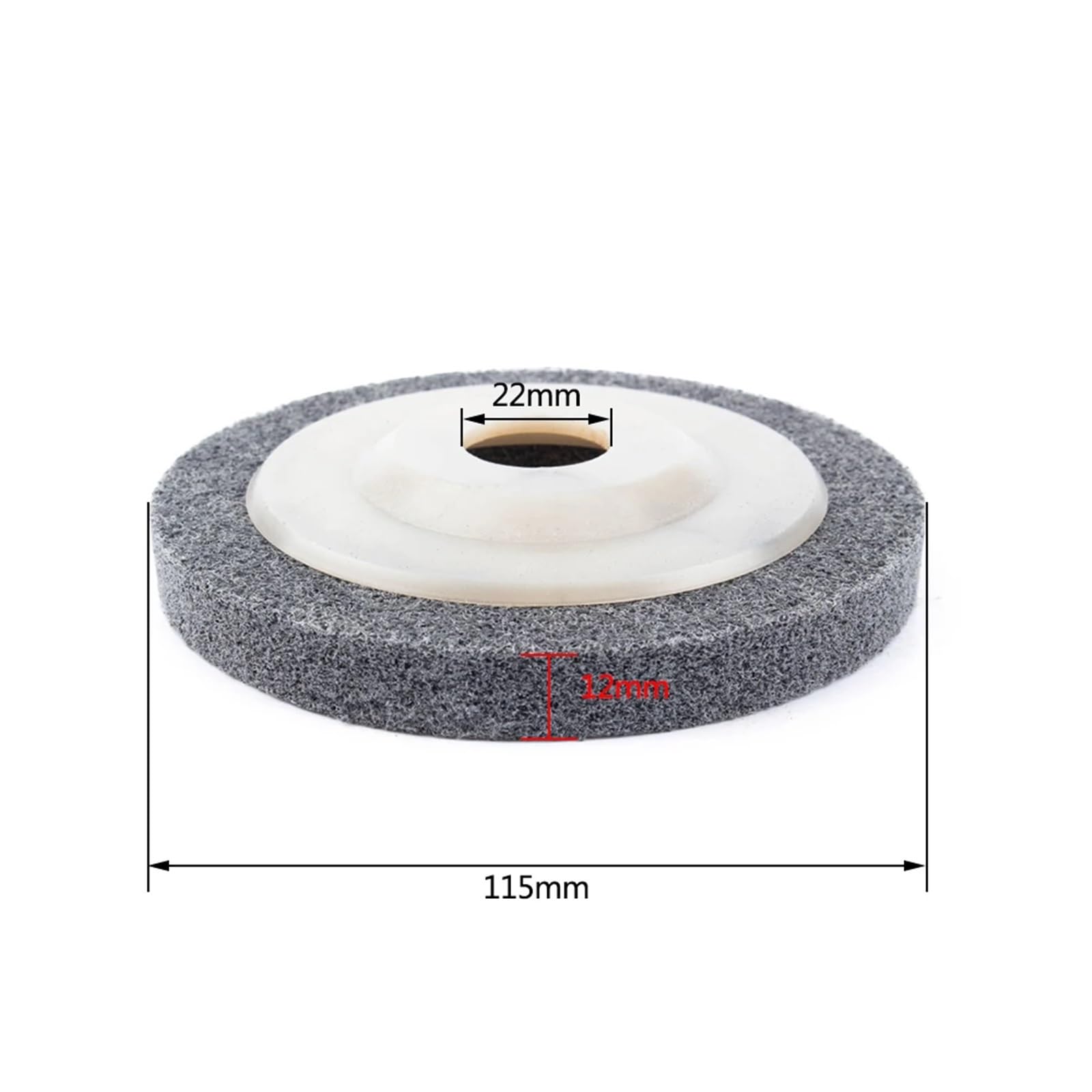 dischi abrasivi per smerigliatrice Disco abrasivo non tessuto mola lucidante in fibra di nylon da 4,5 pollici 115 mm 125 foro 7/8" rettifica for metallo