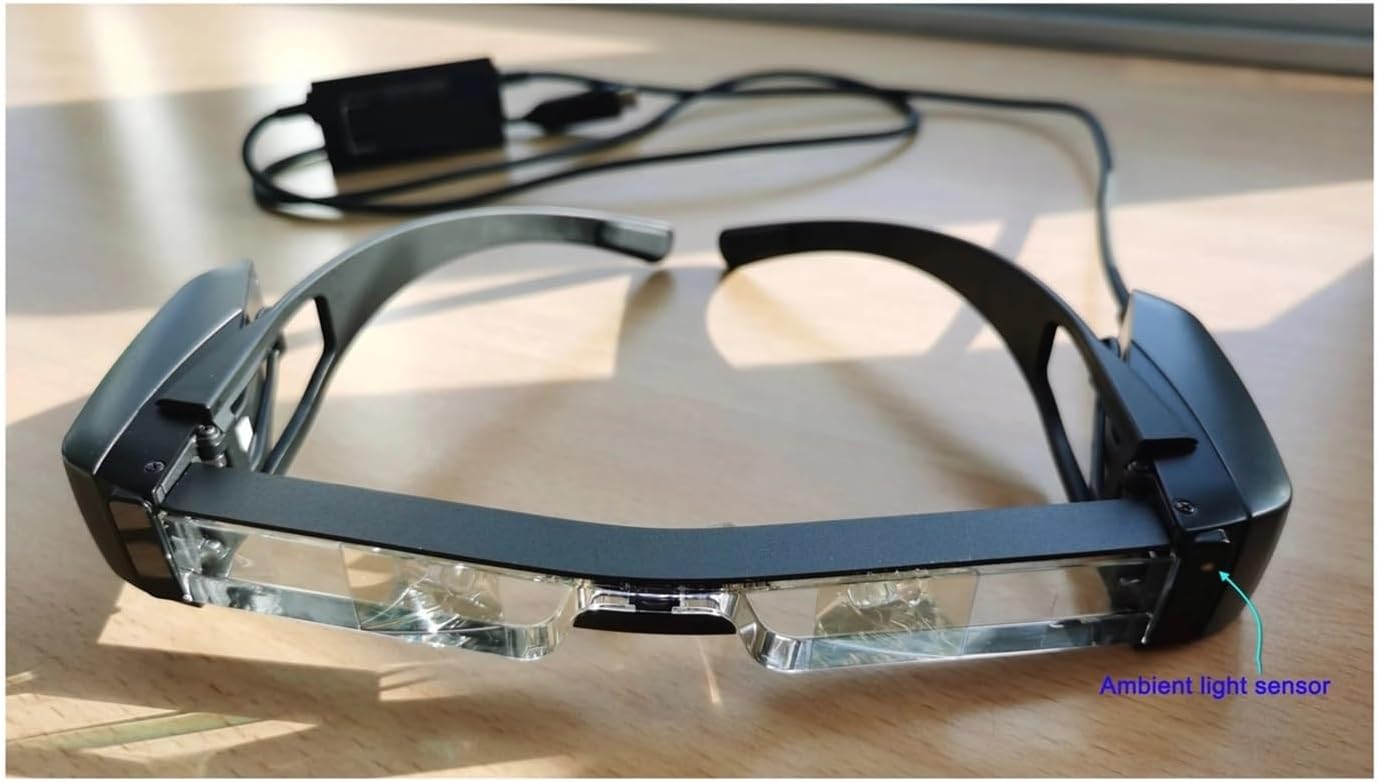 Compatible for Epson Moverio BT-40 Smart Glasses AR Headset 120-inch Full HD 1080P OLED Microprojection Hands-Free for Smartphones Up to 6.8''