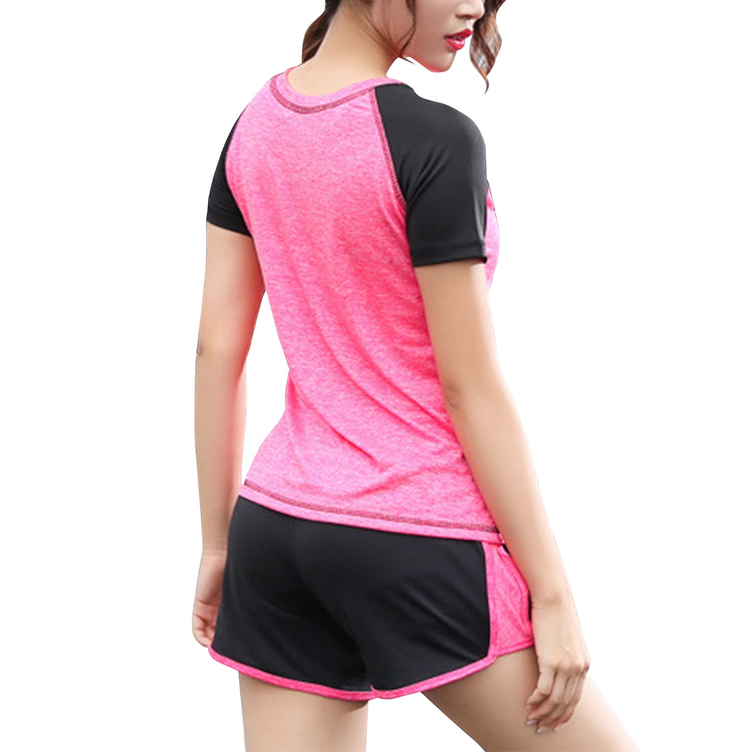 Abbigliamento Sportivo da Donna Tuta da Ginnastica Yoga Suit 5 Pezzi Completo Sportivo Fitness Running Jogging Training Abbigliamento