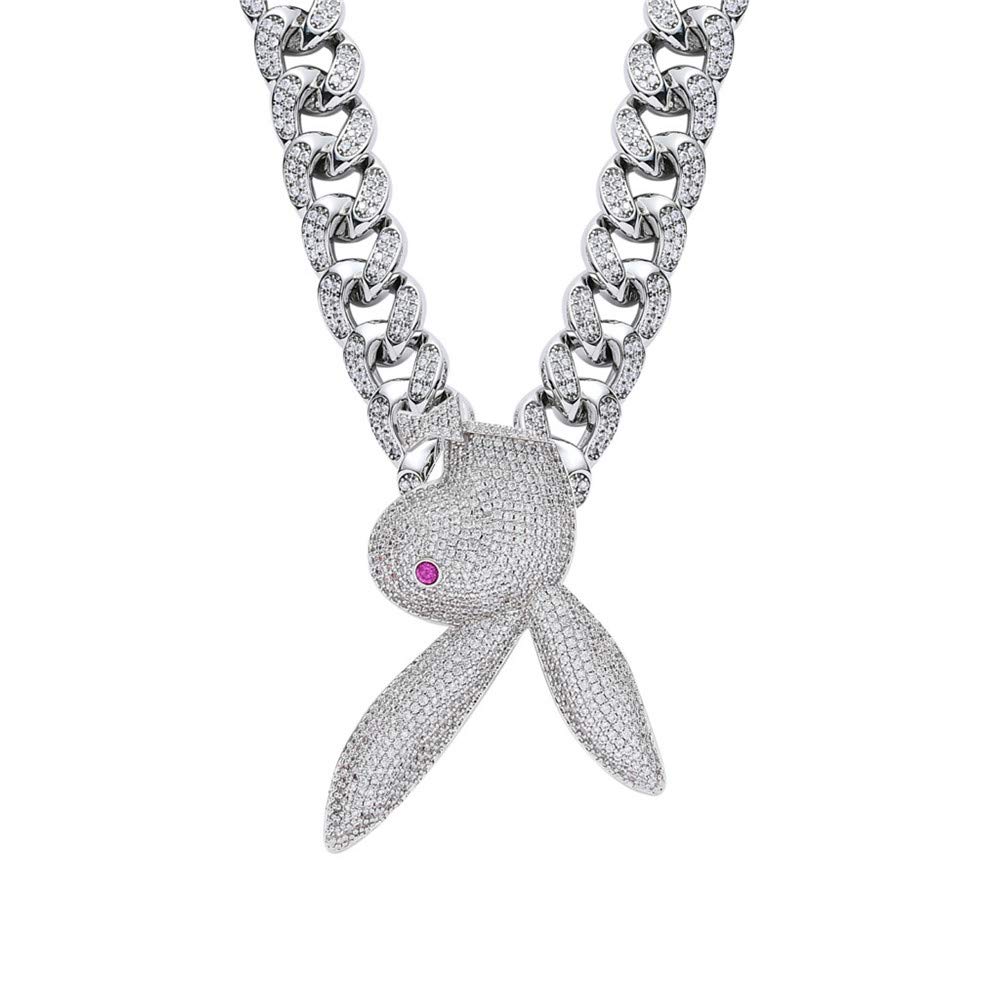 Diamond rabbit necklace Clearance