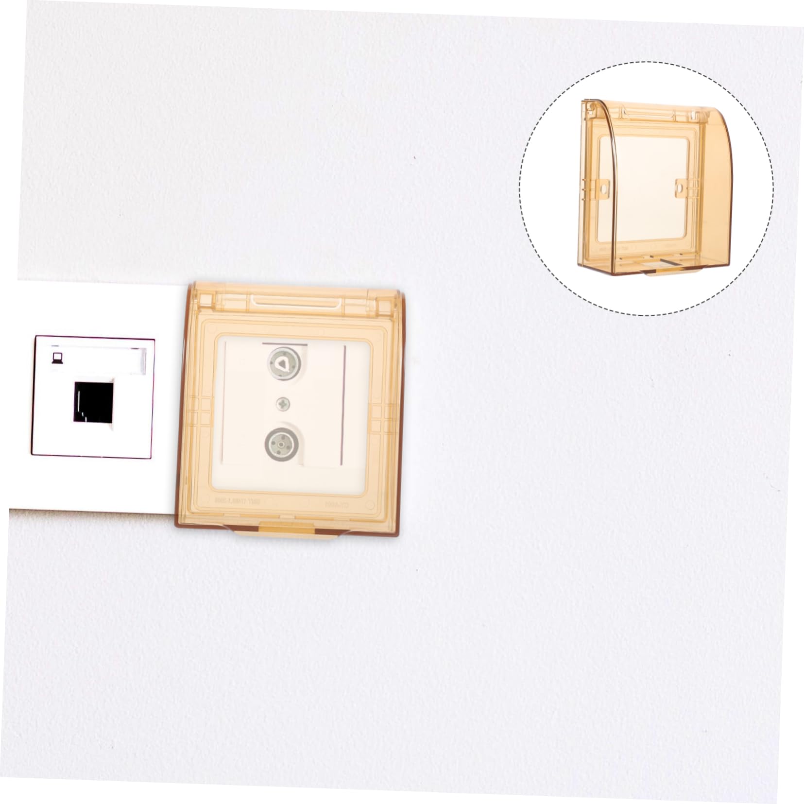 10piezas Eléctrica Para Enchufes Funda Transparente De Seguridad Para Protector Para Interruptores De Pared Accesorio Infantil Para Prevención De Accidentes