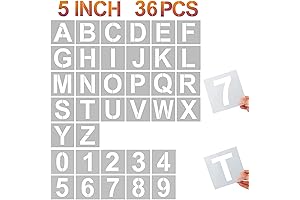 5 Inch Stencil Letters and Numbers for Boundless Creative Expressions