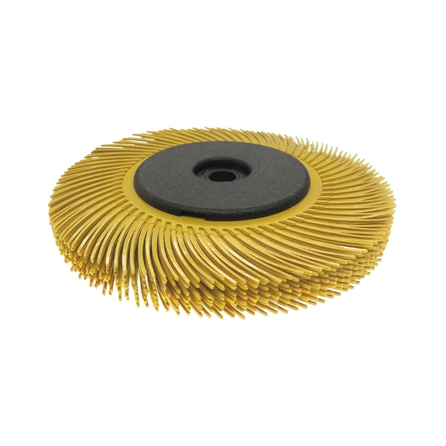 6 Inch Nylon Abrasive Grinding Wheel Brush Anti-Clogging(Yellow 80Grit)