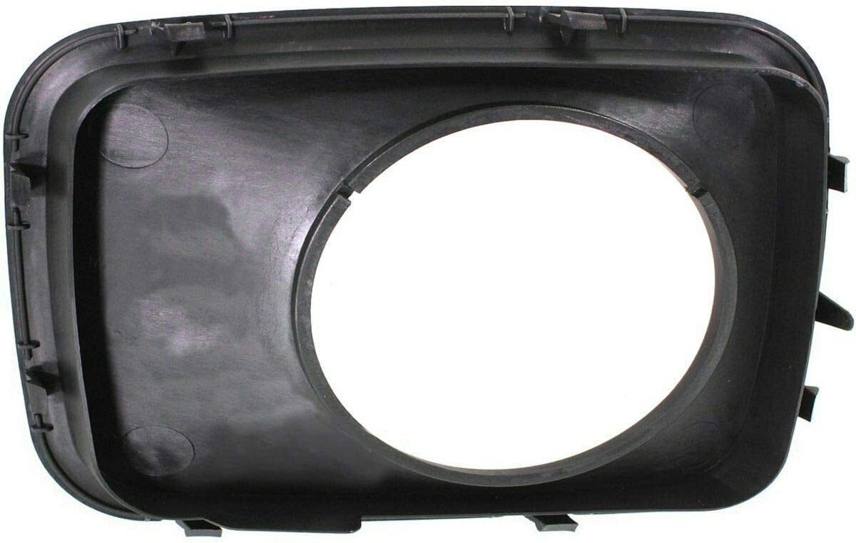 DAT AUTO PARTS Front Right Passenger Side Fog Light Cover Bezel Trim Lamp Hole Bumper Insert Replacement For 2009 2010 2011 Honda Pilot Black Smooth Plastic HO1039101 71102SZAA00ZZ