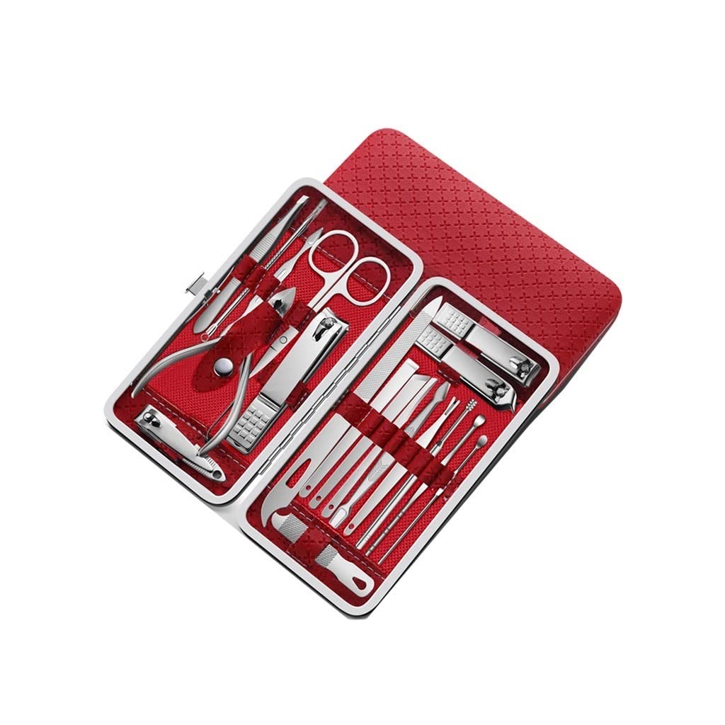 Manicure Set Nail Set Personal Care Set Professional Pedicure Set Beauty for Boys And Girls Friends Family Set 19 Piece Nail Clipper Set Manicure Nail Clippers Kit (Color : A)