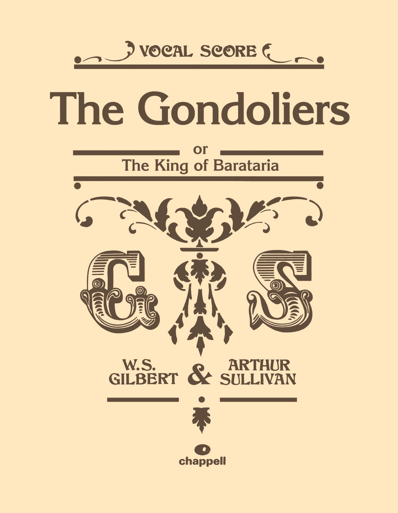 Gondoliers (Vocal Score)