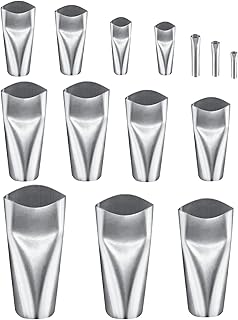 Waziaqoc 14pcs Caulking Finisher Kit, 304 Stainless Steel Caulk Nozzle Applicator Sealant Finishing Tool Caulking Nozzle Tips