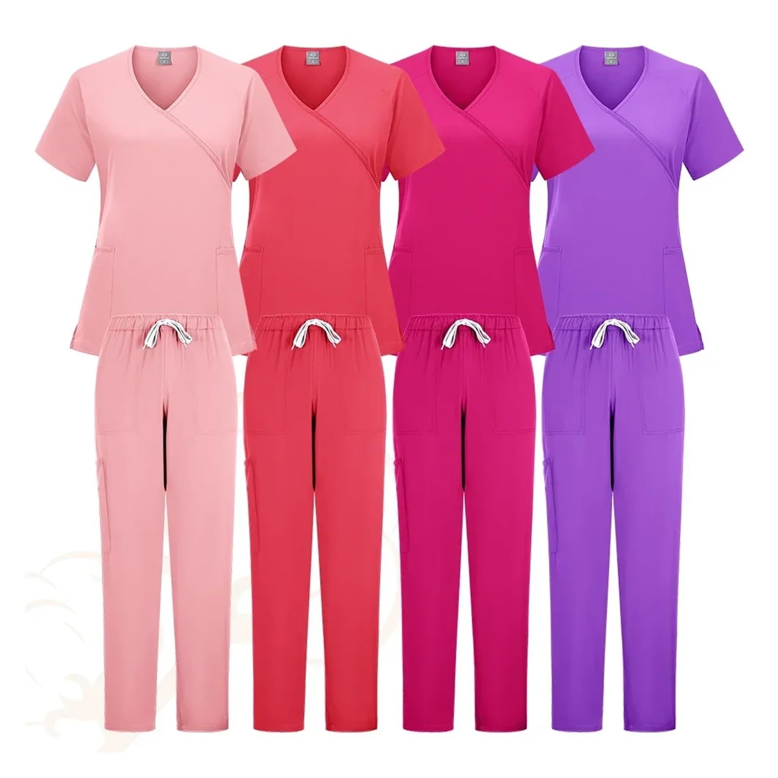 Pflege Kleidung Unisex Krankenschwesteruniform Männer Peelings Set Schönheit Uniform Frauen Krankenhausanzüge Zahnklinik Tierhandlung Labor Arbeitskleidung