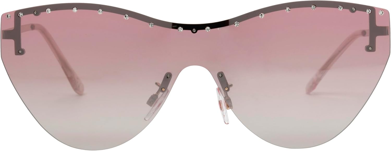 Betsey Johnson Women's Summertime Sunglasses Shield, Pink, 145 mm
