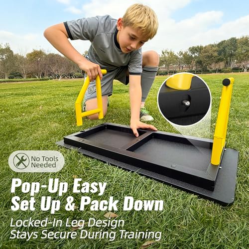 TELURY 4-Angle Soccer Rebounder Board Wall Rebound Portable by TELURY - Used condition - Image 4