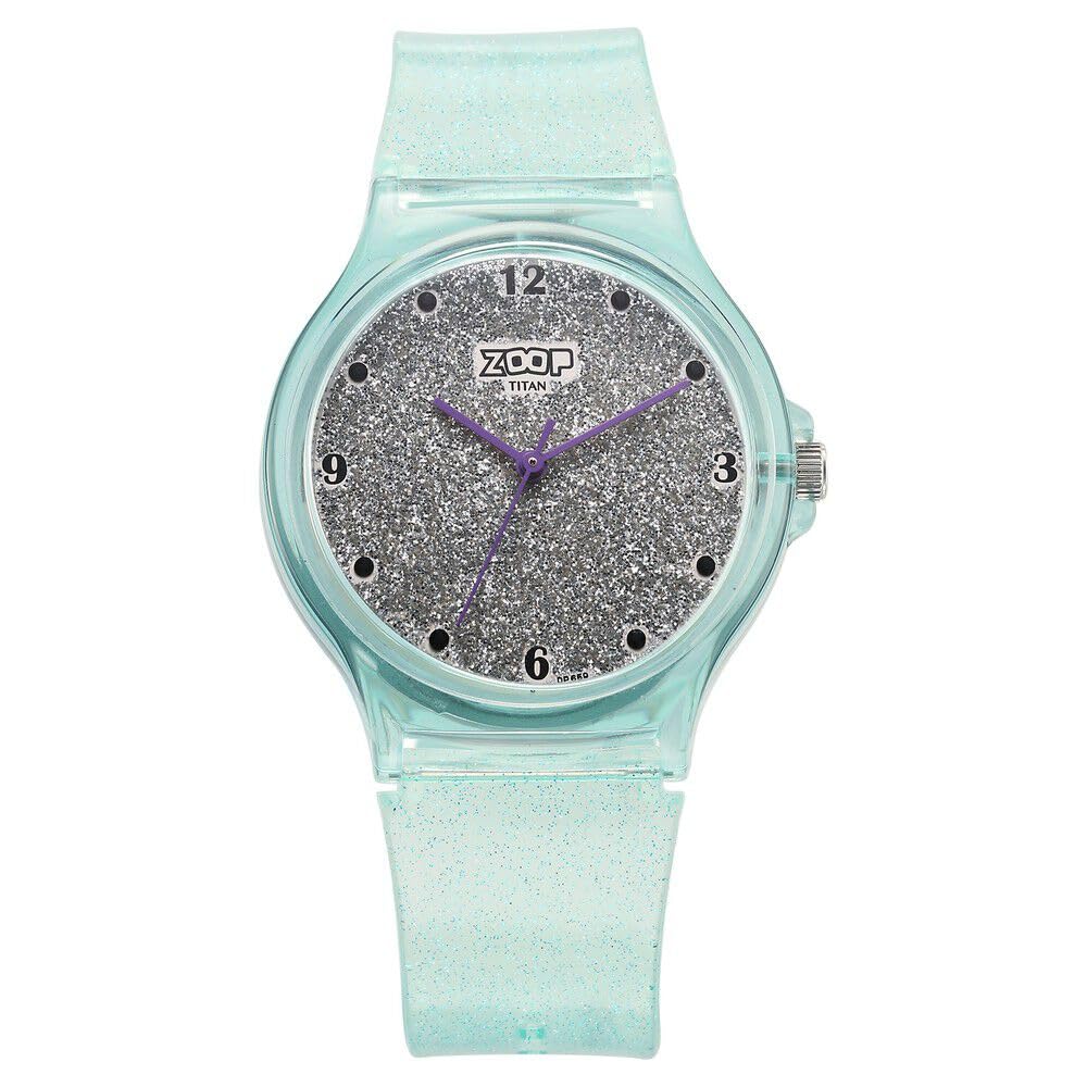 Zoop by Titan Glitter Quartz Analog Grey Dial Polyurethane Strap Watch for Kids-26030PP02W (B0CW9Y5F4D) Amazon Price History, Amazon Price Tracker
