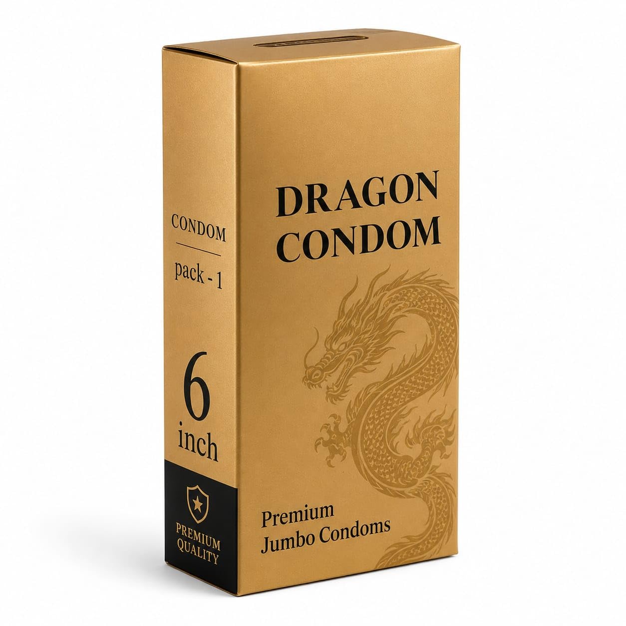 NEVEREND® DRAGON™ Premium Silicone Condom, 6 Inch Size | Silicone Lubricated, Dotted & Ribbed, Electronically Tested, 1 Pack-image-5