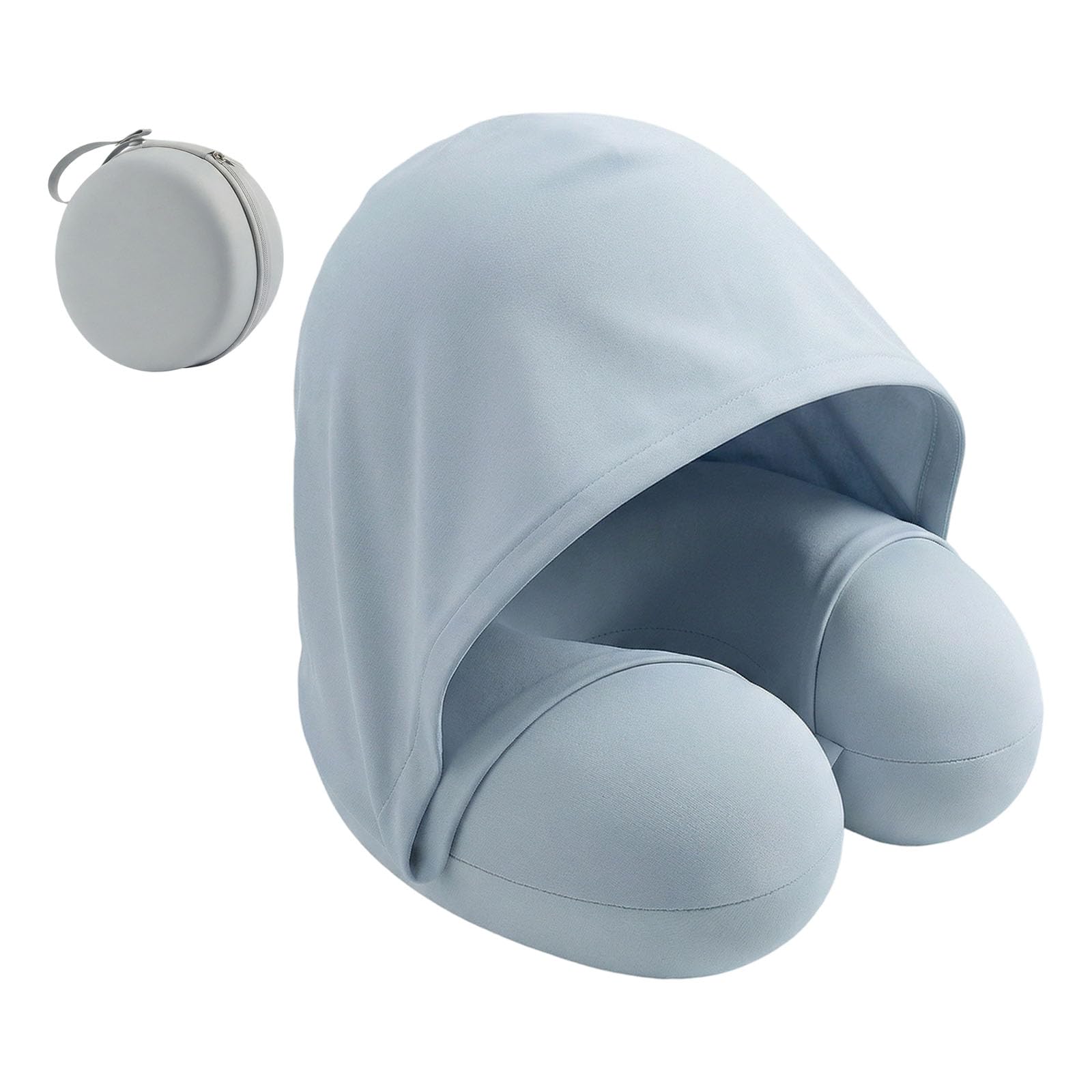 Fazvncv Blue Foam Neck Pillows With Storage Box Ideal For Commuting And Napping Ergonomic Neck Rest Pillow