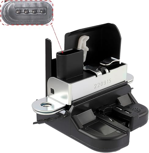 Miniatura 2 de AUTOKAY Actuador de pestillo de bloqueo de portón trasero para VW Jetta 2009-2017 Volkswagen Tiguan Escotilla trasera Tapa de maletero Tapa de