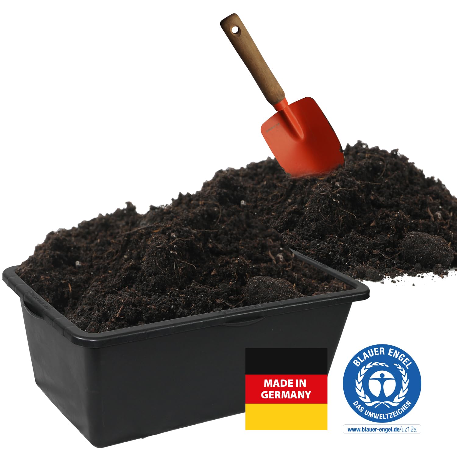5 Stück Friesenthal Mörtelkasten/Wanne, in 60L, Made in Germany - Blauer Engel