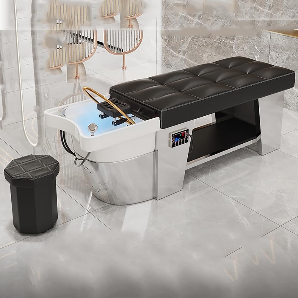 Professional Water Therapy Head Spa Shampoo Bed Smart Beauty Hair Equipment with Water Circulation Fumigation Backwash Set in