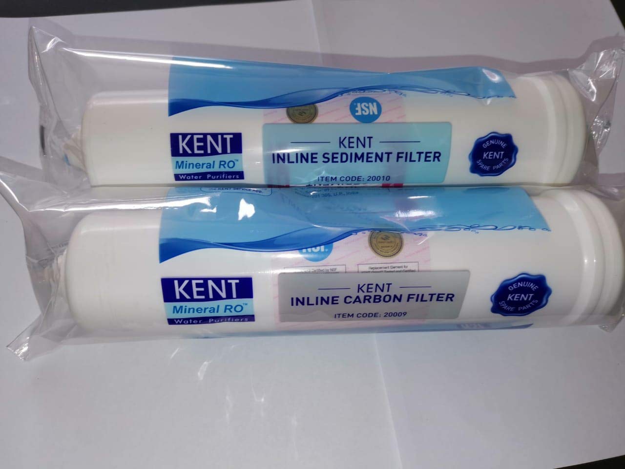 Kent Ro Spares Inline Sediment Filter 10 inch & Pre Carbon Filter Set