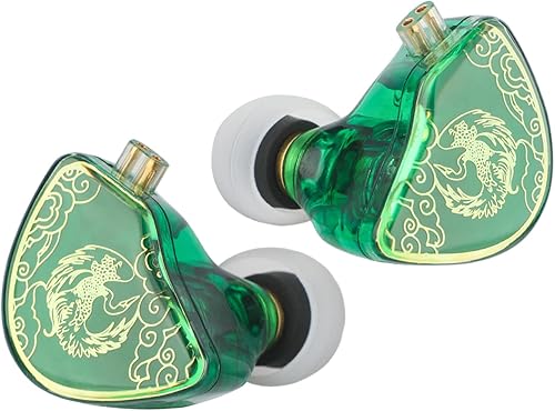 Miniatura 2 de Linsoul TANGZU Wan'er S.G HiFi - Auriculares intrauditivos de diafragma de PET con forma ergonómica, cable trenzado OFC desmontable de 2 pines para