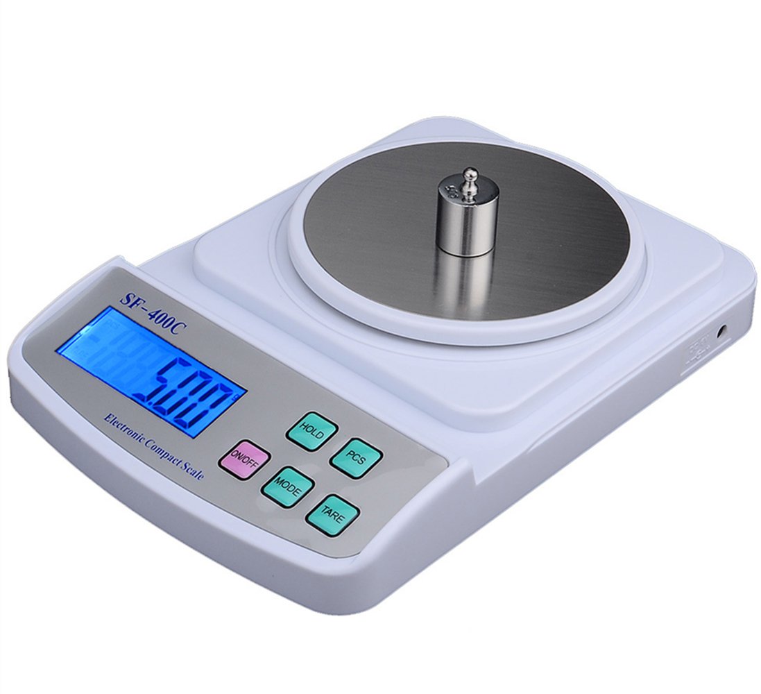 Balanza analítica de laboratorio de alta precisión, báscula electrónica digital de laboratorio, báscula para joyería, báscula electrónica de precisión para cocina Clark Scales (500 g, 0,01 g).