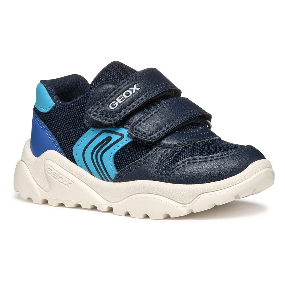 Geox Boys Blue Kids Sneakers, 22 Eu, Kids Trainers