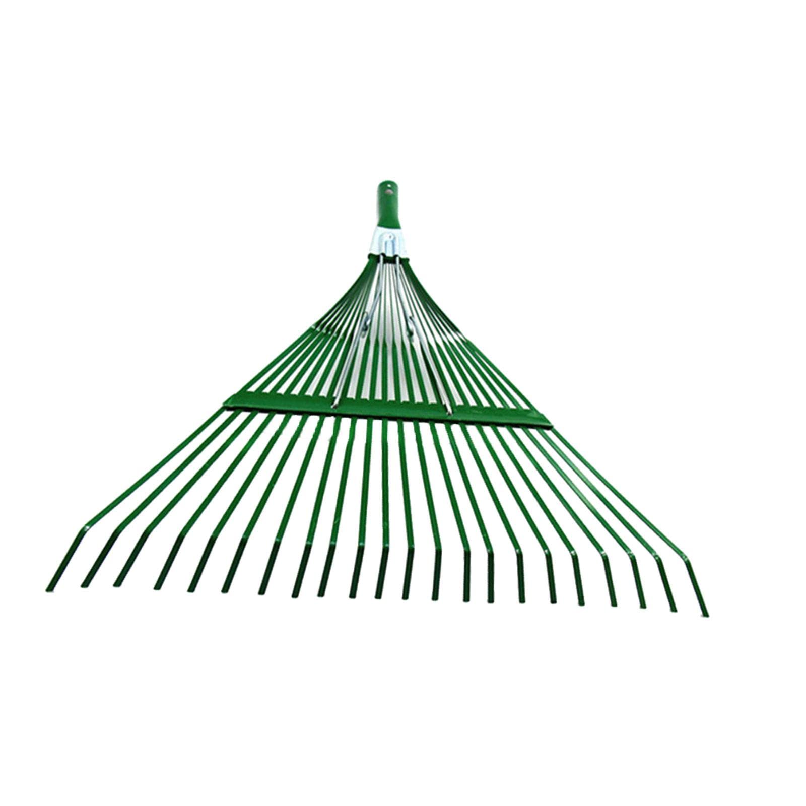 Testa Rastrillo Foglie in Ferro Robusto Strumento Rimovibile Prato Testa Manutenzione Giardino Testa Sostitutiva Aiuola Adatta a Raccolta Foglie, 57 cm x 47 cm