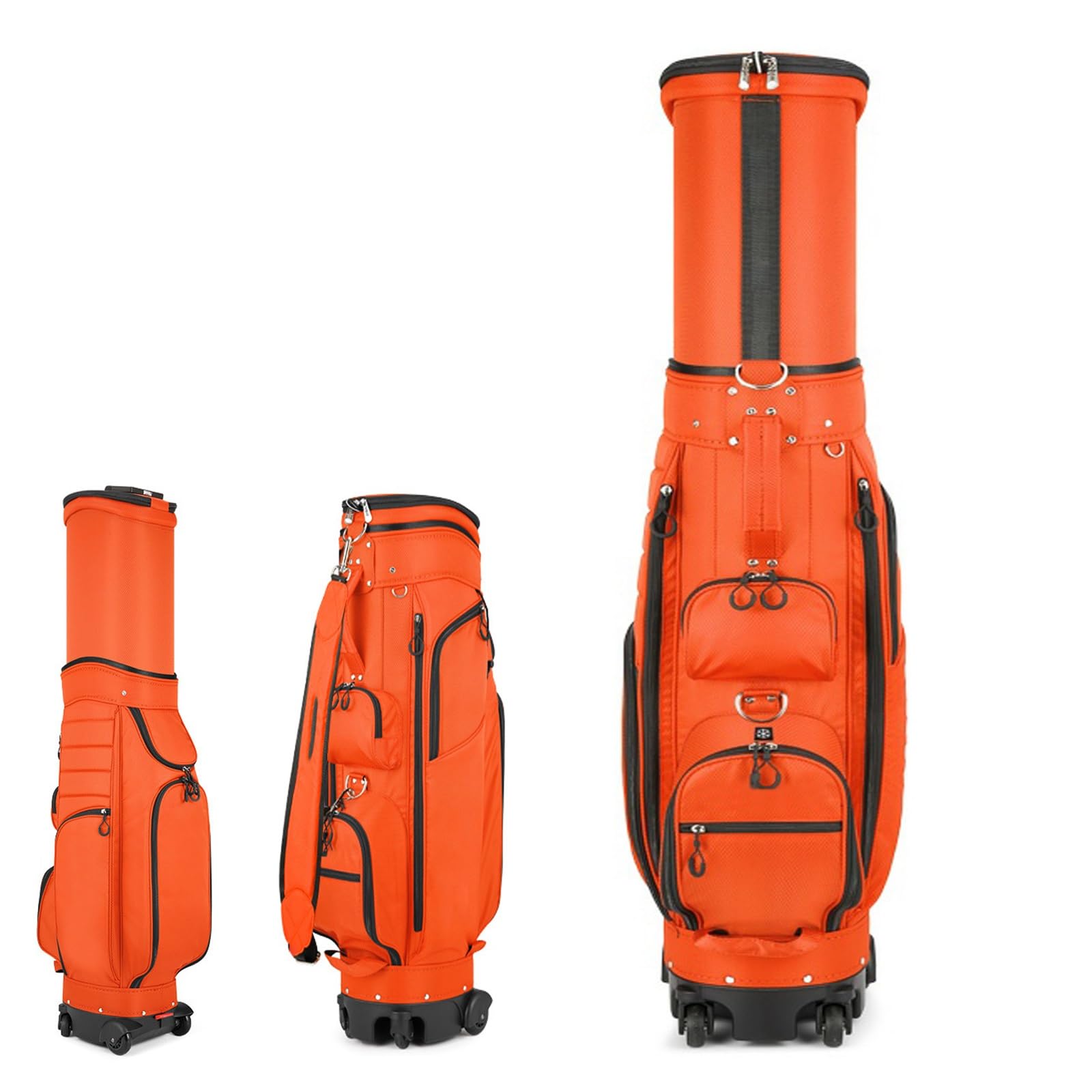 Amazon.co.jp: ゴルフ キャディバッグ、ブルー、グレー、オレンジ