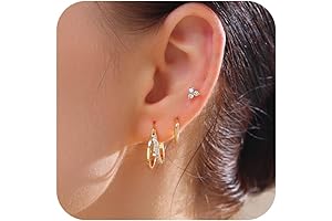 14K Gold Hoop Earrings for Women