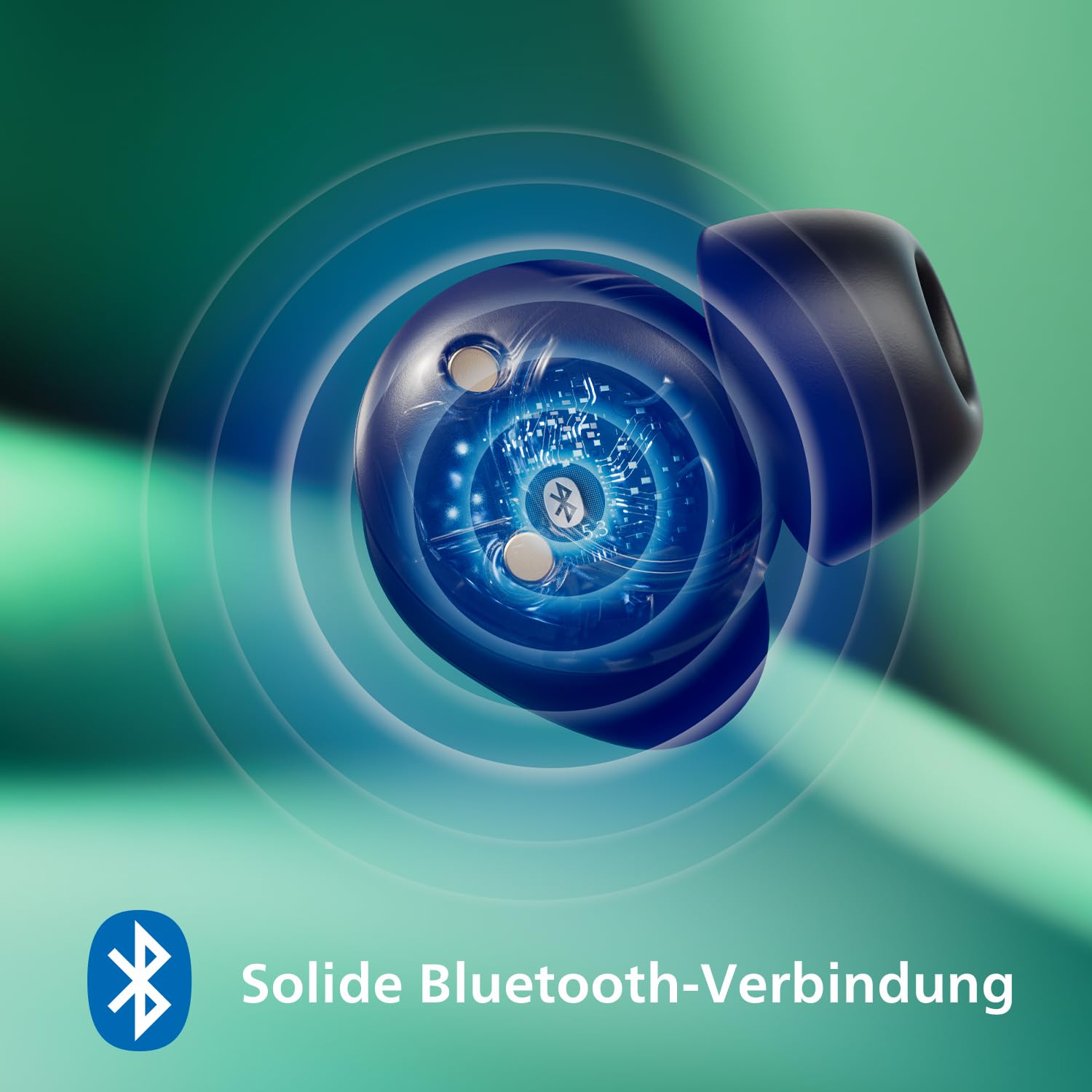 Philips TAT1209WT True Wireless In Ear Bluetooth Headphones - Small Buds. Great Value Natural Sound. Dynamic bass, Pocket-Sized Charging case, Clear Calls - White