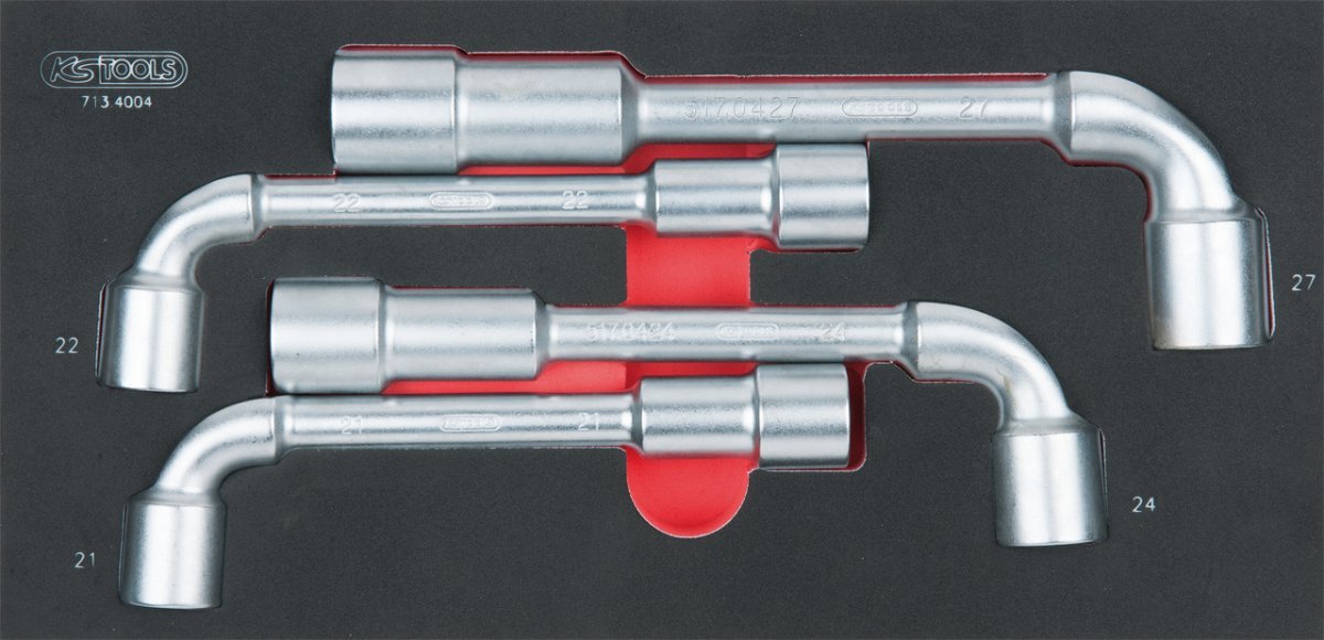 KS TOOLS 713.4004 pipe head wrench set, 4pcs