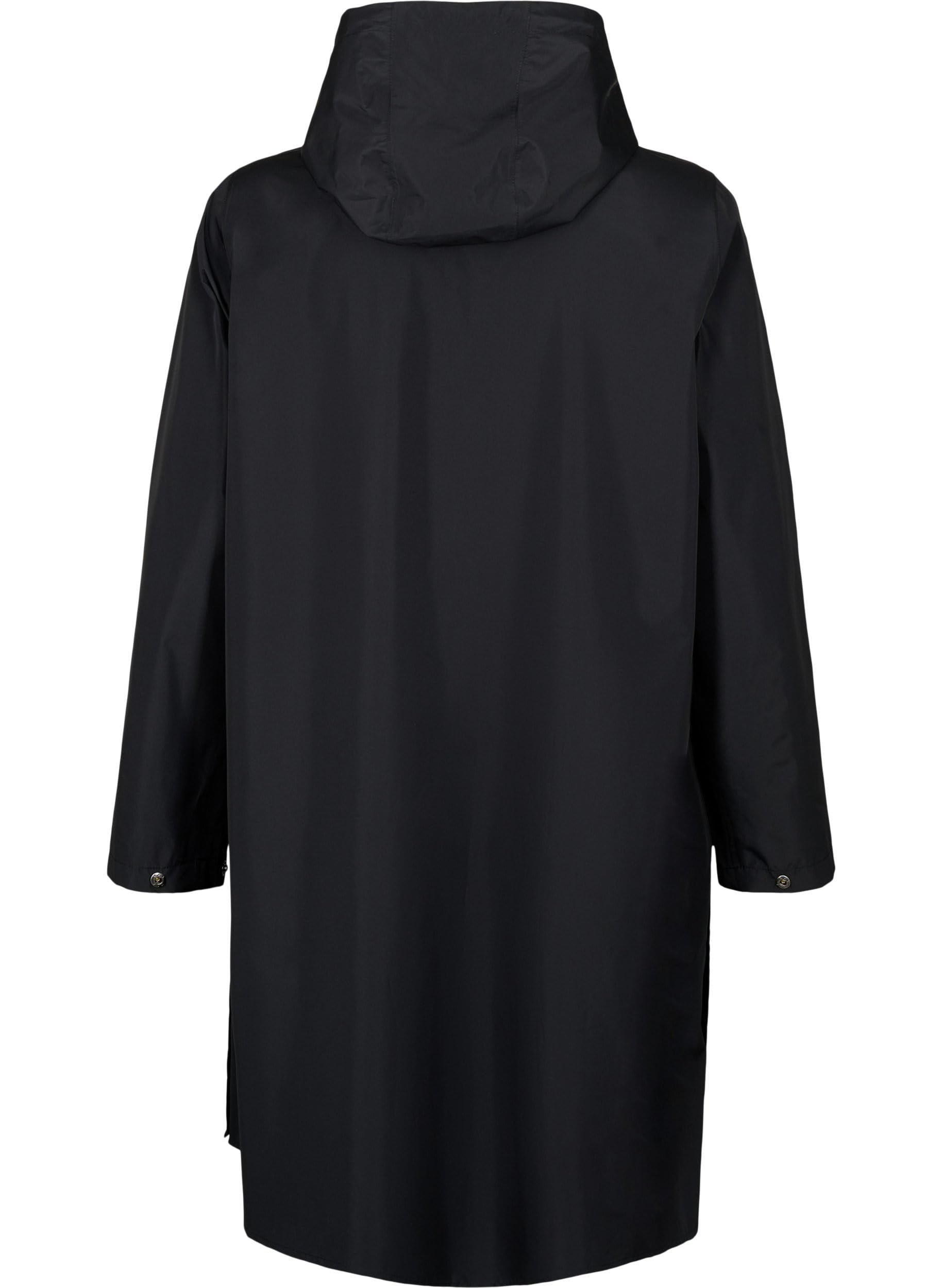 Zizzi Women's Plus Sizes Regenmantel Versiegelte Nähte Größe 42-60 - Plus Size Damenkleidung