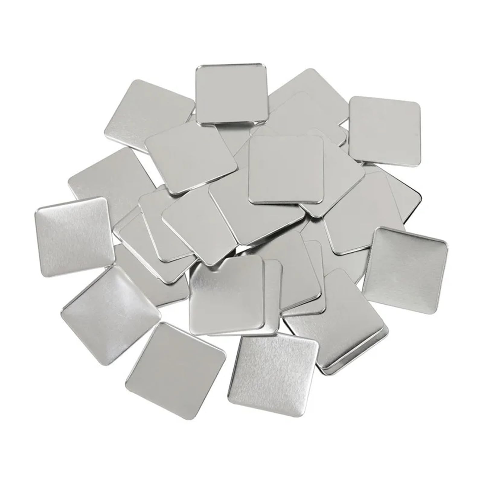 Piezas de insignias cuadradas de 50 x 50 mm, imanes for refrigerador, botones, consumibles, juego de 100, materiales for hacer insignias Uso generalizado(100set Magnet 50mm)