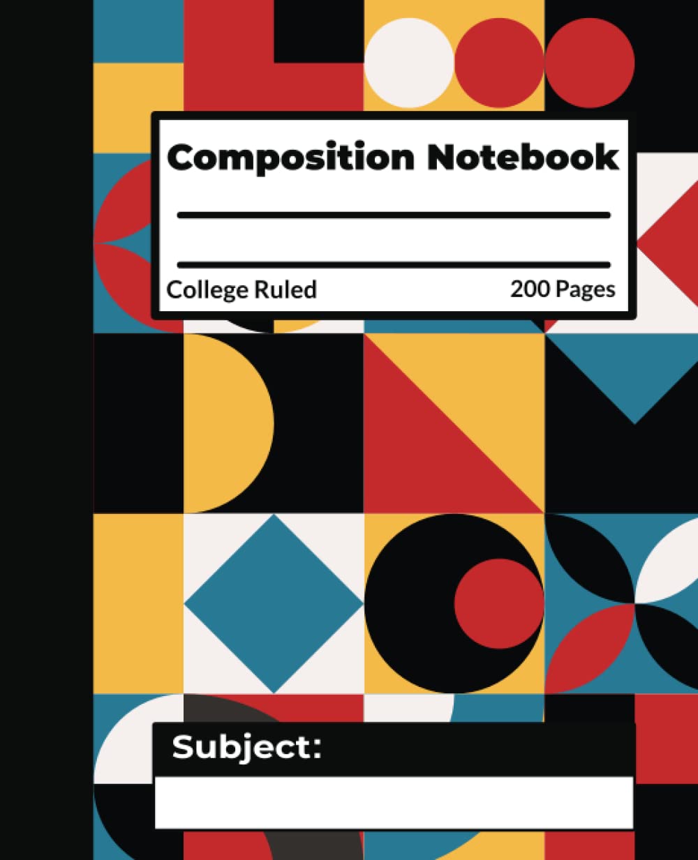 Composition Notebook College Ruled: Aesthetic Abstract Pattern Primary Notebook for Students Back to School Supplies and Home School